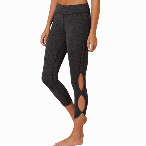 Free People Pants - FREE PEOPLE INFINITY ACTIVE CHARCOAL GREY LEGGINGS WOMENS SIZE XS RETAIL $88